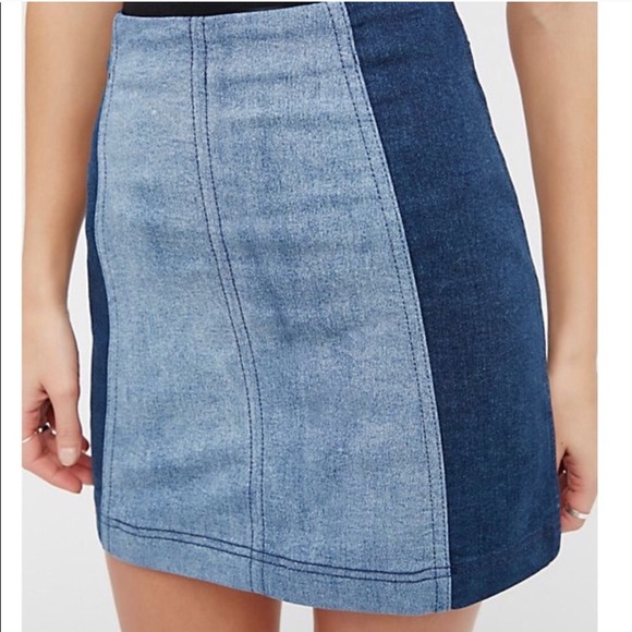 Free People Dresses & Skirts - Free People two-tone skirt 💙